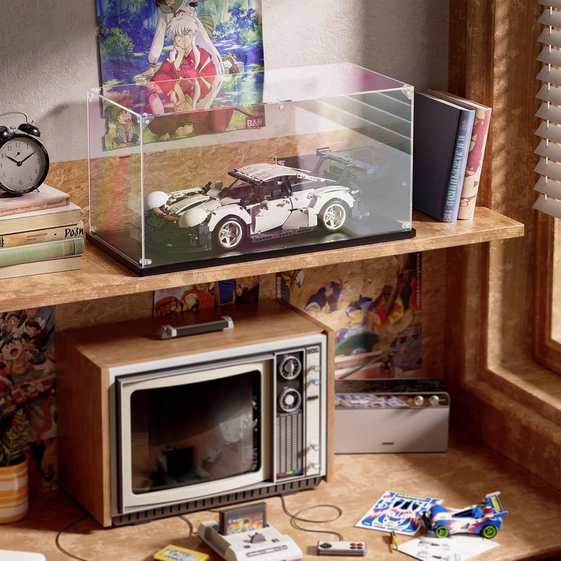 dofopo Clear Acrylic Display Case ,Self-Assemble Showcase for Collectibles, Action Figures, Dolls- Alternative Glass Box for Commemorative Gifts(16x8x8 inches, 40x20x20 cm) - Image 4
